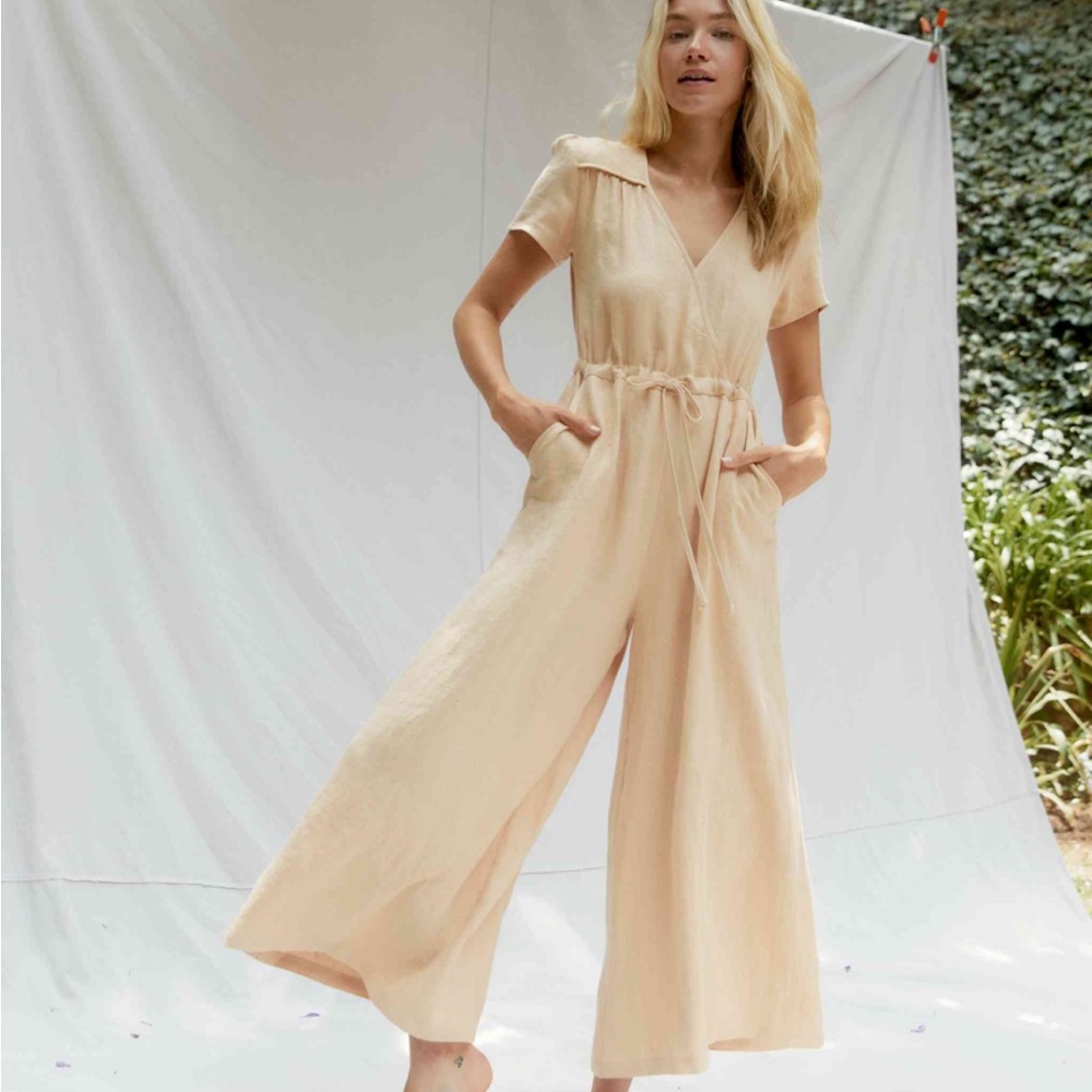 Dawn Jumper : Corn Husk Linen